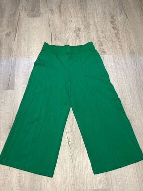 JNY Women's HighRise Cropped Wide Leg Trousers Size Large